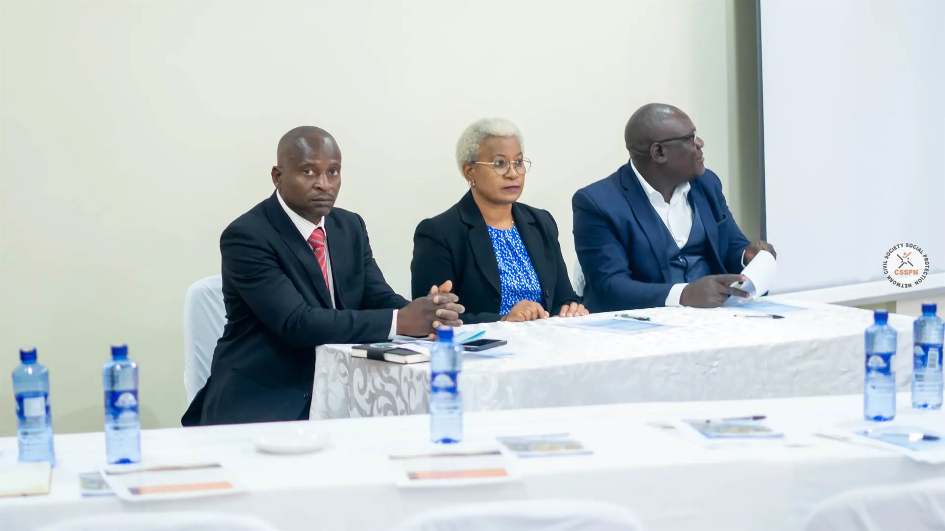 CSSPN leadership seated at the head table during a network meeting
